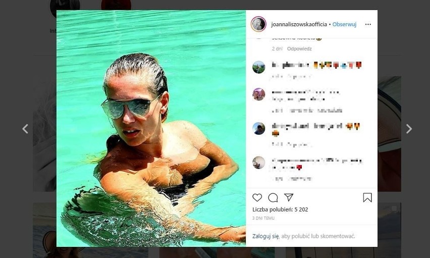 Joanna Liszowska. Frywolne zdjęcie aktorki z plaży 