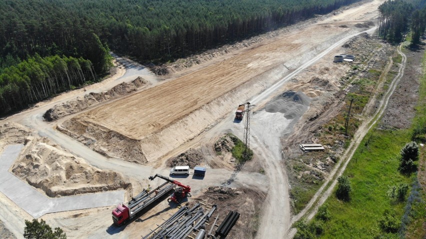 Trwa budowa obwodnicy Olesna, będącej fragmentem drogi S11.