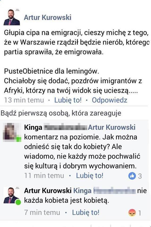 Pyrzyce. Obraźliwe i wulgarne wpisy radnego PiS. Internauci są oburzeni 