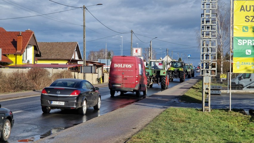 Protest rolników w Krapkowicach.
