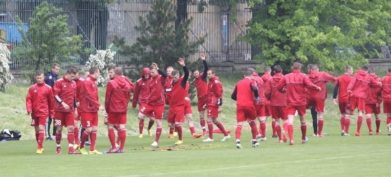 Piłkarze Górnika Zabrze trenowali w czwartek przed meczem z...