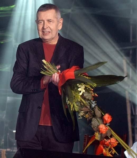Tadeusz Nalepa podczas swojego ostatniego koncertu w rzeszowskiej hali na Podpromiu.
