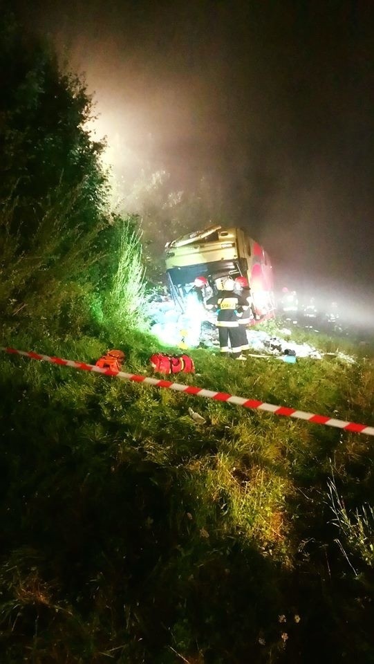 Podkarpacie. Tragiczny wypadek autobusu w Leszczawie Dolnej,...