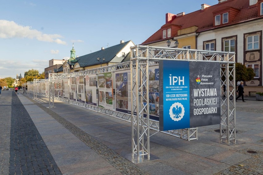 Wystawa Podlaskiej Gospodarki - pierwsza tak imponująca ekspozycja stanęła na Rynku Kościuszki w Białymstoku