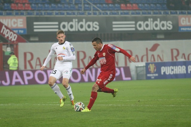 Dawid Janczyk strzelił dwie bramki dla Piasta w pucharowym meczu z GKS-em Bełchatów.