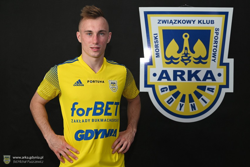 Bartosz Boniecki już w barwach Arki Gdynia.