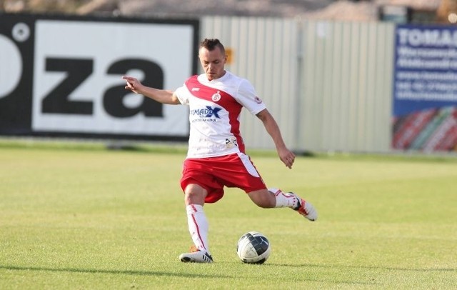 Arkadiusz Mysona zdobył pierwszego gola dla ŁKS.
