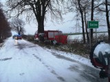 Śmiertelne wypadki w Wielkopolsce - nie żyją dwie osoby. W Golinie samochód uderzył w drzewo, w Łomnicy-Folwarku pociąg uderzył w busa