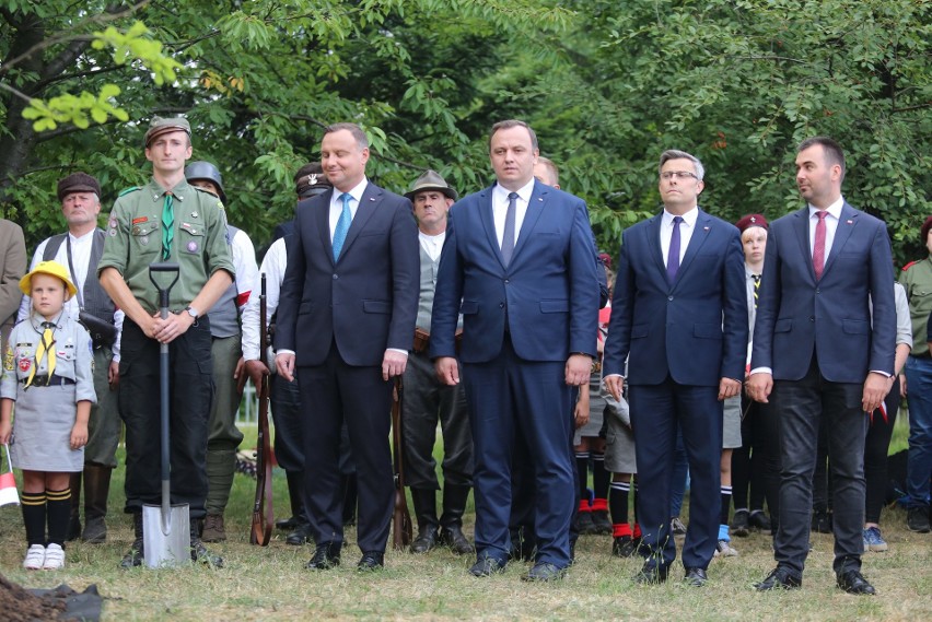 Prezydent Andrzej Duda w Chorzowie 8 lipca 2019 roku....