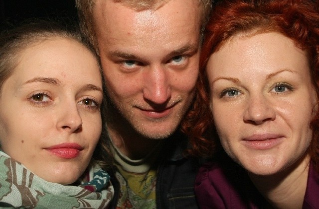 Dagna Dywicka, Maciej Pesta i Zuzanna Wierzbińska - nowi kieleckich aktorów.