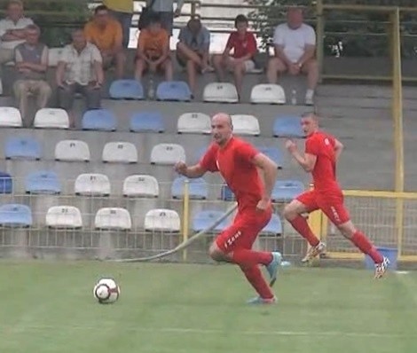 Łukasz Stasiak zdobył gola dla Gryfa.
