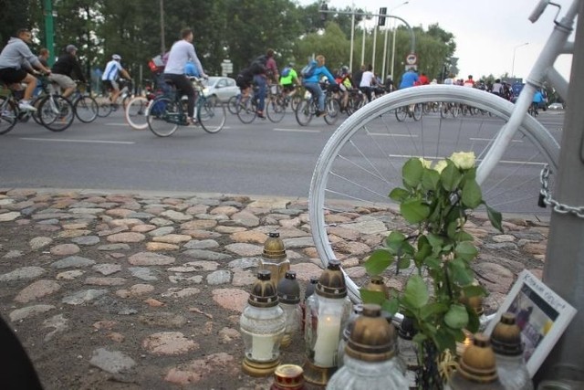 Wypadek nad Maltą w Poznaniu upamiętnili poznańscy rowerzyści