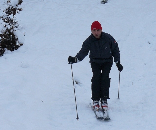 Aleksander Jacek otwiera sezon narciarski w Słupsku. 