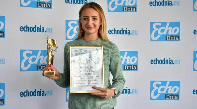 Natalia Wosztyl na podium