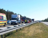 Śmiertelny wypadek na autostradzie A2 pod Skierniewicami. Zderzyły się motocykle. Nie żyje mężczyzna