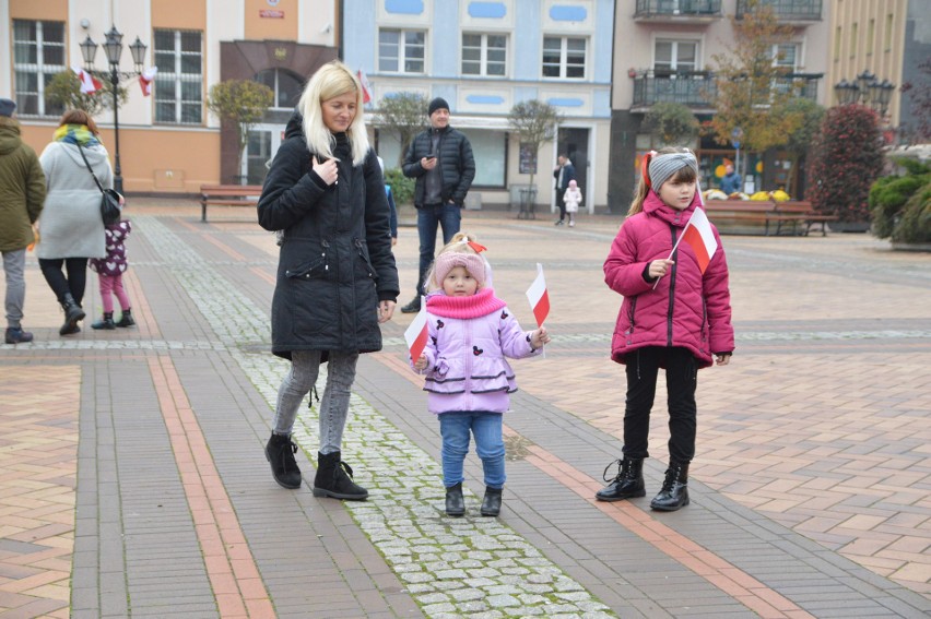 Akcja "Niepodległa do hymnu" w Chojnicach