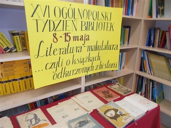 Obchody XVI Ogólnopolskiego Tygodnia Bibliotek w Bibliotece Szkolnej w Wicku 