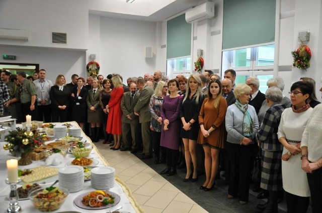 W towarzystwie biskupa i przedstawicieli władz miasta i regionu podlascy leśnicy spotkali się podczas wieczerzy wigilijnej.