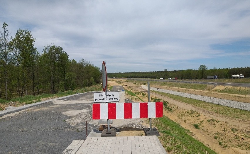 Tak wygląda droga na odcinku Polkowiec - Lubin