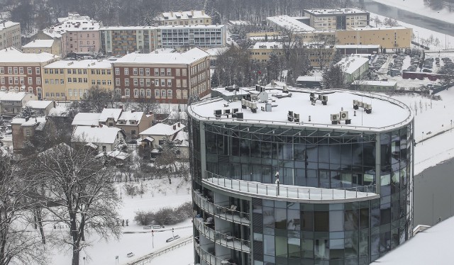 Rzeszów widziany z dachu Capital Towers