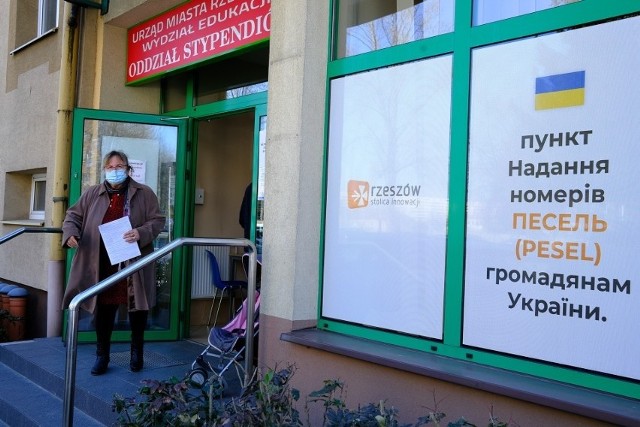 Nadawanie numerów PESEL uchodźcom z Ukrainy przebiega płynnie. W Rzeszowie przy ul. Langiewicza średnio obsługiwanych jest codziennie około dwustu osób.