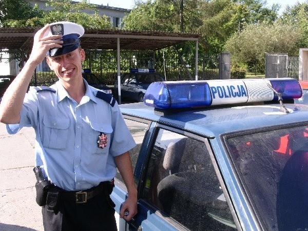 Krzysztof Weder policjantem jest od pięciu lat.