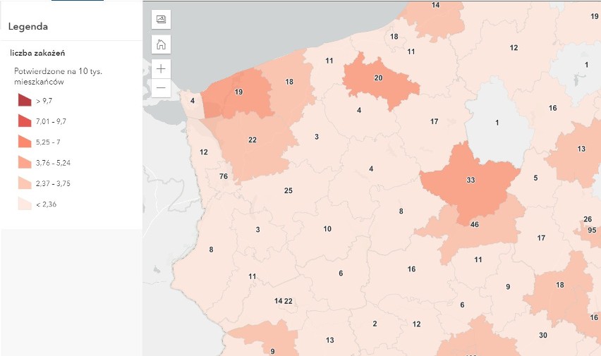 Koronawirus woj. zachodniopomorskie 25.04.2021