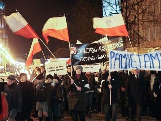 Uczestnicy marszu przeszli ulicą LIpową