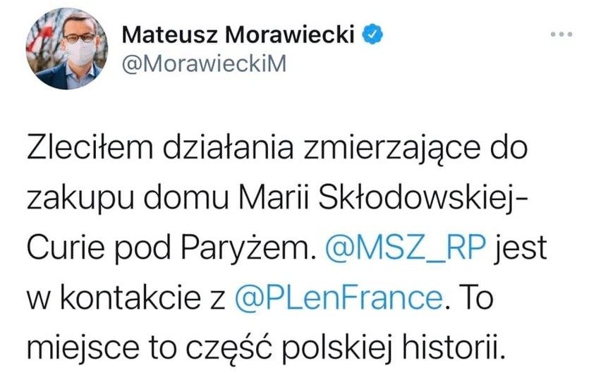 Dom Marii Skłodowskiej-Curie zostanie kupiony przez polski...