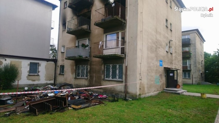 W bloku przy ulicy Chrobrego w Rybniku doszło do wybuchu...