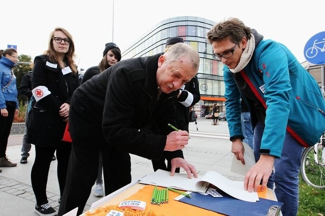 Dzisiejsza akcja Greenpeace w Szczecinie.