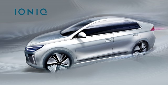Hyundai zaprezentował szkice modelu IONIQ –pojazdu z alternatywnym napędem, którego premiera będzie miała miejsce na początku przyszłego roku w Korei / Fot. Hyundai