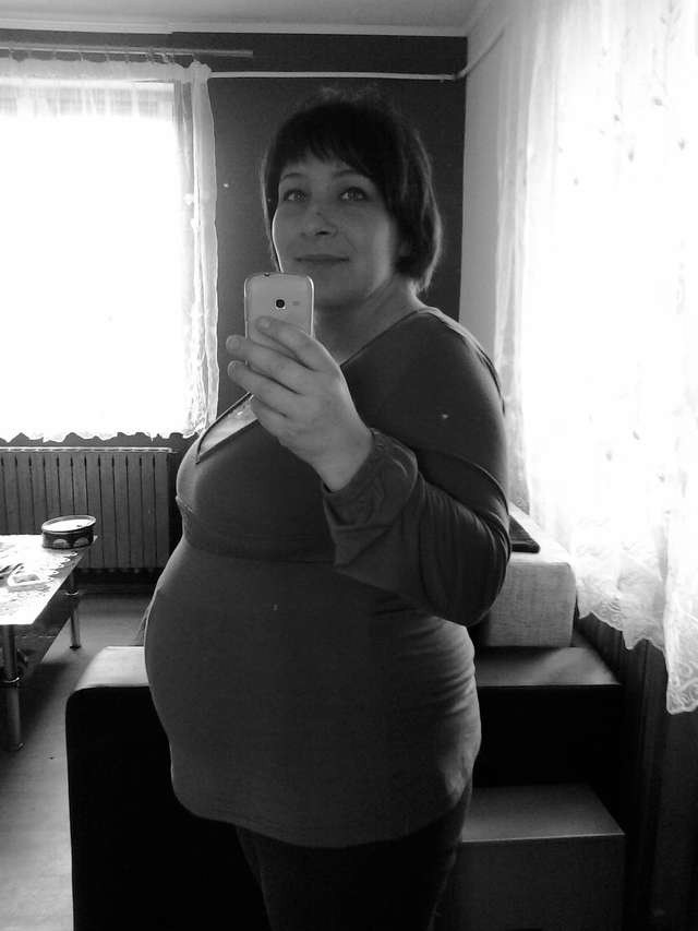 Natalia Kryszak krótko przed urodzeniem Ignacego