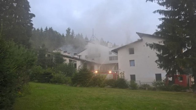 Pożar hotelu Hottur w Borowicach