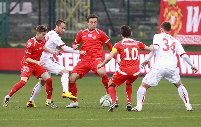 Widzewiacy wygrali w poprzedniej kolejce z Wisłą Kraków 2:1