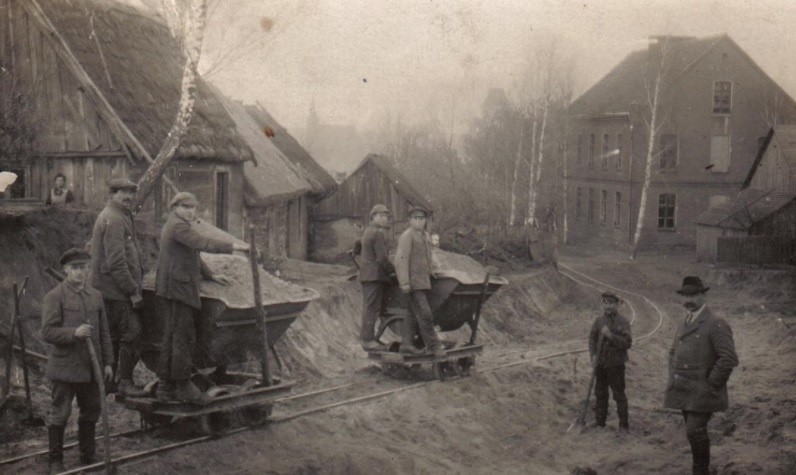 Budowa ulicy Kaszubskiej w Borowym Młynie - 1926