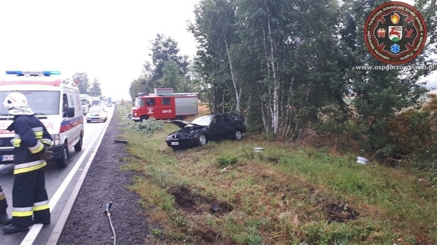 Wypadek bmw między Gorzowem Śląskim i Praszką.