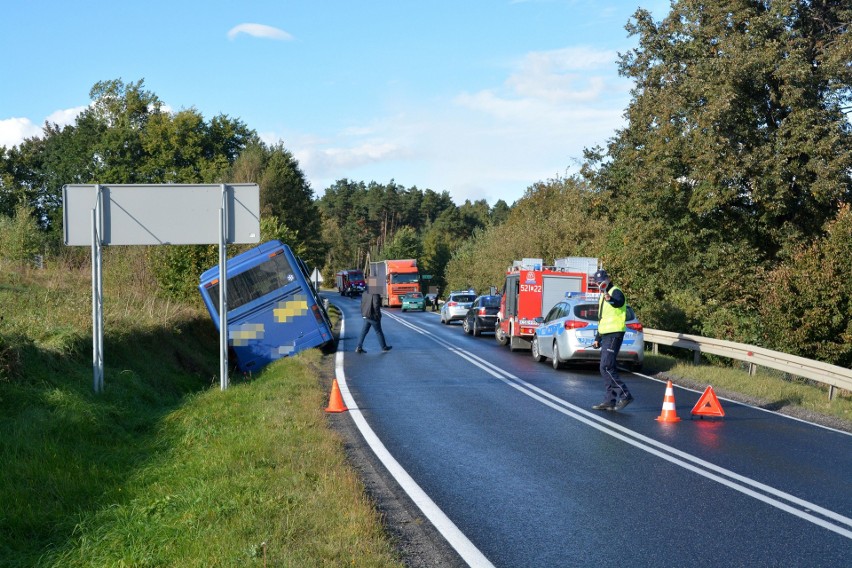 Do dwóch wypadków doszło około godziny 16 na drodze krajowej...