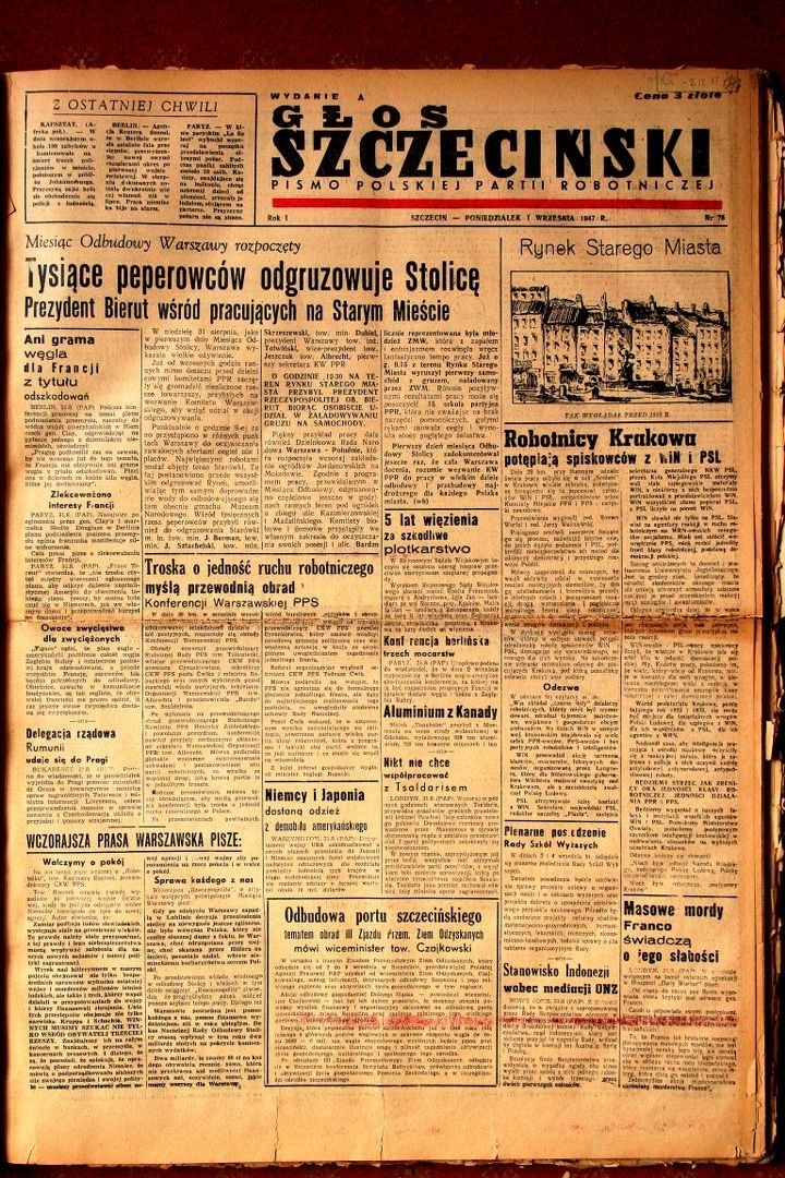 Pierwszy numer "Głosu Szczecińskiego" ukazał się 75 lat temu. Zobacz archiwalne okładki!