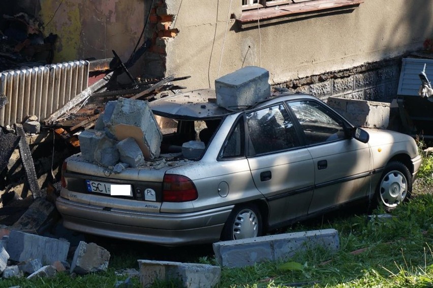 Wybuch w Wilamowicach WIDEO Wybuchł gaz. Część domu zawalona