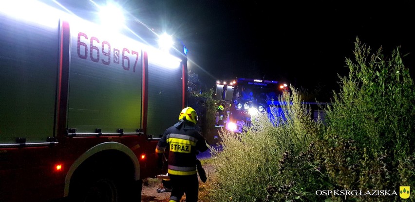 W akcji w Gorzyczkach brali udział m.in. strażacy OSP...