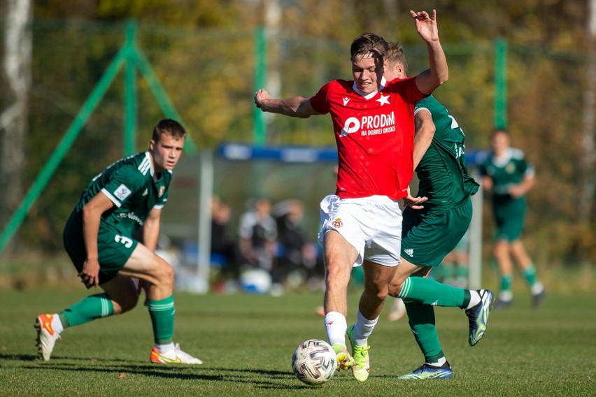 30.10.2021, Myślenice: Mecz CLJ U-18 Wisła Kraków - Śląsk...