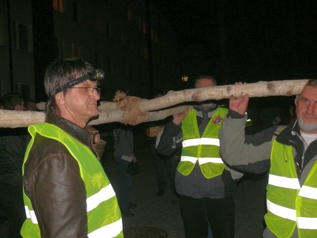 Krzyż nieśli Rycerze Kolumba.