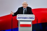 Jarosław Kaczyński w Jastrzębiu-Zdroju. "Brak reparacji od Niemiec to brak szacunku dla naszej godności"