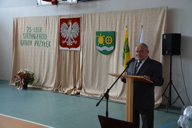 Podczas trwającej blisko pół godziny prezentacji Marian Kuś, wójt gminy Przyłęk, mówił o dokonaniach oraz szansach gminy.