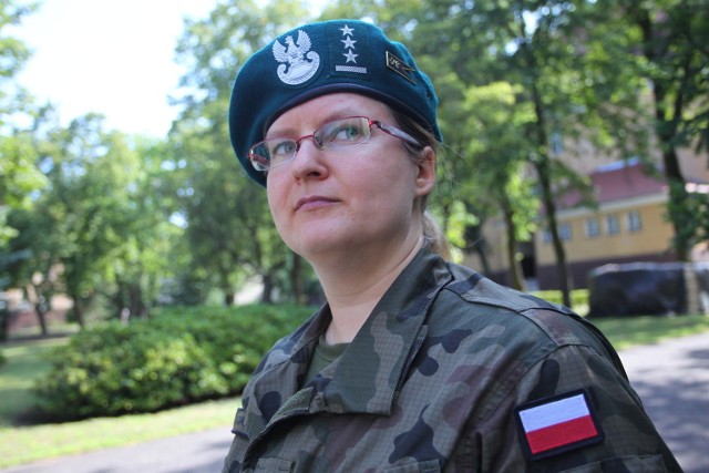 Porucznik Maria Ogrodowczyk pracuje w Centrum Szkolenia Wojsk Lądowych w Poznaniu