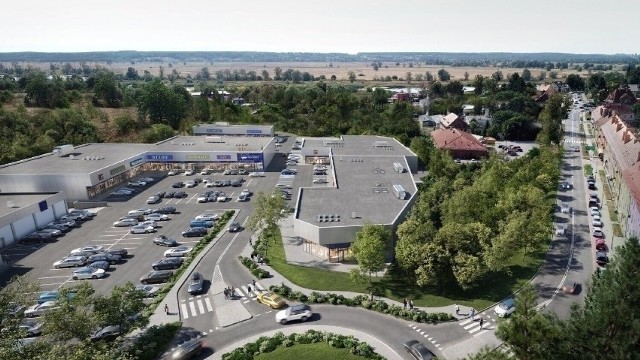 Tak ma wyglądać nowy park handlowy w Krośnie Odrzańskim.
