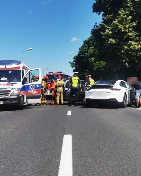 Wypadek na ulicy Lechickiej w Koszalinie.