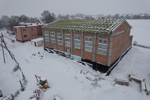 Sala przy SOSW w Zagorzycach jest gotowa niemal w połowie