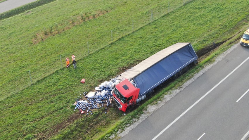 Wypadek na autostradzie A1